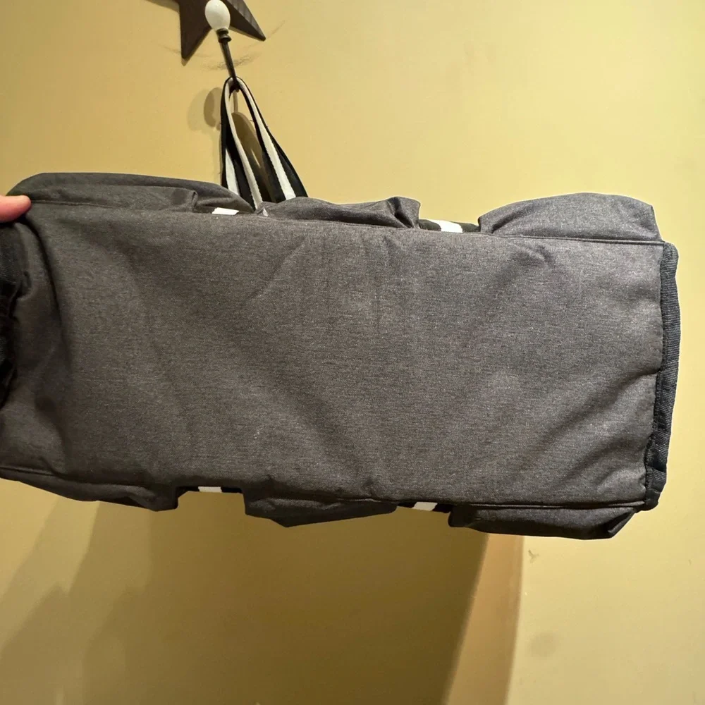 Trunab Grey Teacher Nurse Utility Tote Bag Work Organizer Pockets